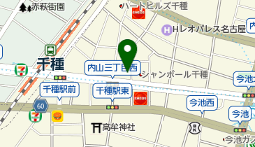 名鉄協商カーシェア カリテコ 千種駅北第6の地図画像