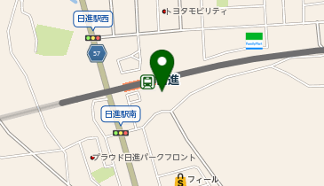 名鉄協商カーシェア カリテコ 日進の地図画像