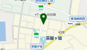 名鉄協商カーシェア カリテコ 茶屋が坂駅前の地図画像