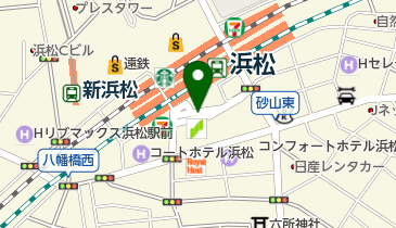 名鉄協商カーシェア カリテコ 浜松市駅南地下駐車場の地図画像