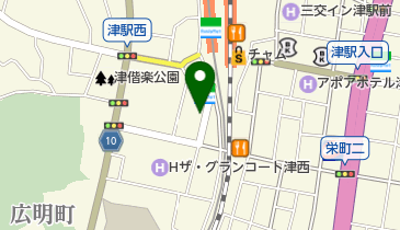 名鉄協商カーシェア カリテコ 津駅西第4の地図画像