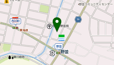 名鉄協商カーシェア カリテコ 野並駅北の地図画像