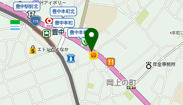 名鉄協商カーシェア カリテコ 阪急豊中駅前の地図画像