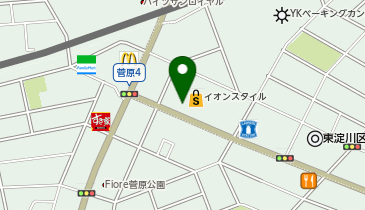 名鉄協商カーシェア カリテコ イオンスタイル東淀川の地図画像