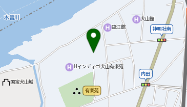 名鉄協商カーシェア カリテコ ホテルインディゴ犬山有楽苑の地図画像