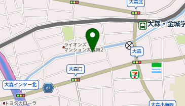 名鉄協商カーシェア カリテコ 大森2丁目の地図画像