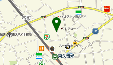 名鉄協商カーシェア カリテコ 東久留米東口WS第1の地図画像