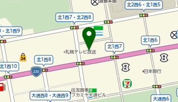 ニコニコレンタカー 札幌北1条店の地図画像