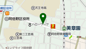 ニコニコレンタカー あべの文の里店の地図画像