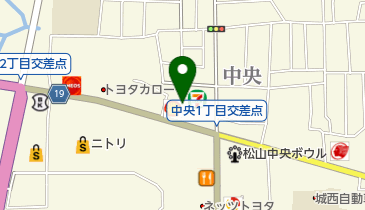 ニコニコレンタカー 松山中央店の地図画像