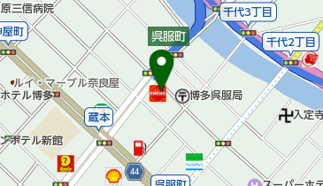 ニコニコレンタカー 博多中呉服町店の地図画像