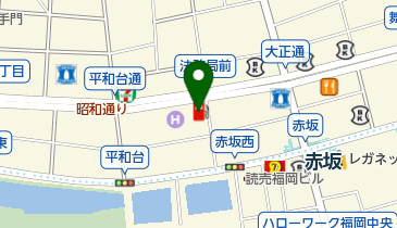 ニコニコレンタカー 福岡赤坂店の地図画像