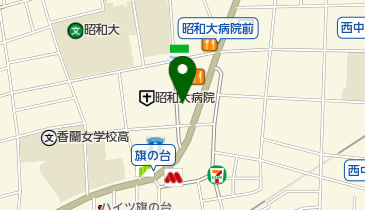 ニコニコレンタカー 品川旗の台店の地図画像