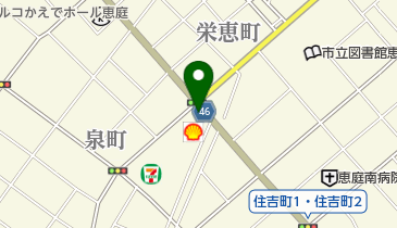 ニコニコレンタカー 恵庭泉町店の地図画像