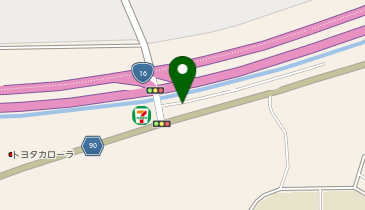 ニコニコレンタカー 君津坂田店の地図画像