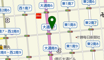 ニコニコレンタカー 帯広大通南店の地図画像