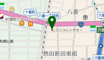 ニコニコレンタカー 熱田六番町店の地図画像