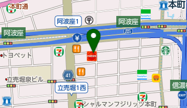 ニコニコレンタカー 阿波座店の地図画像