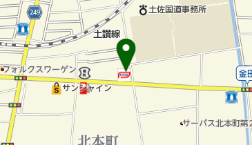 ニコニコレンタカー 高知北本町店の地図画像