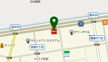ニコニコレンタカー 大分萩原店の地図画像