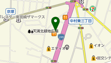 ニコニコレンタカー YH南宮崎店の地図画像