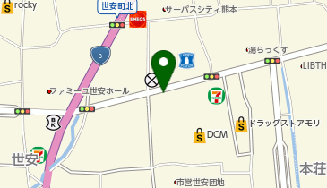 ニコニコレンタカー YH熊本本山店の地図画像