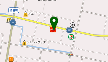 ニコニコレンタカー 山形清住町店の地図画像