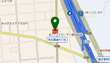 ニコニコレンタカー 守口東郷通店の地図画像