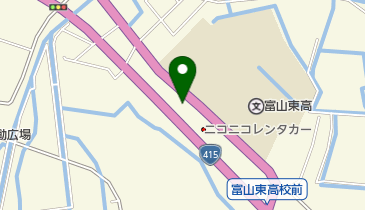 ニコニコレンタカー 富山東高校前店の地図画像