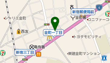 ニコニコレンタカー 葛飾金町店の地図画像