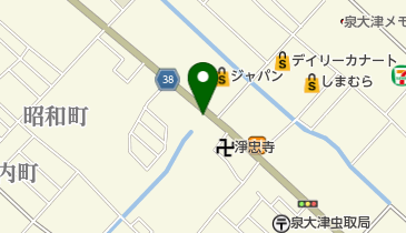 ニコニコレンタカー 泉大津昭和町店の地図画像