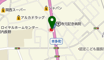 ニコニコレンタカー 河内長野本多町店の地図画像