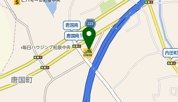 ニコニコレンタカー 和泉あゆみ野店の地図画像