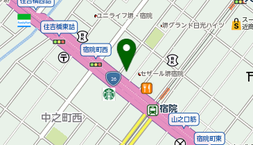 ニコニコレンタカー 堺宿院駅店の地図画像