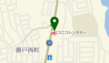 ニコニコレンタカー 高知瀬戸店の地図画像