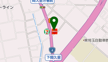 ニコニコレンタカー 越谷下間久里店の地図画像