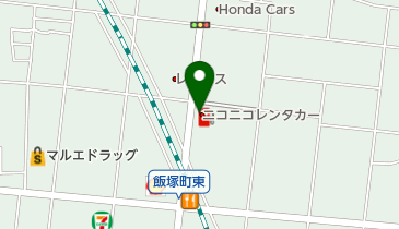 ニコニコレンタカー 高崎飯塚店の地図画像