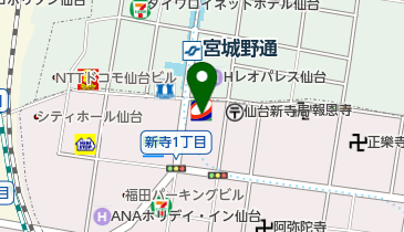 ニコニコレンタカー 仙台新寺2丁目店の地図画像