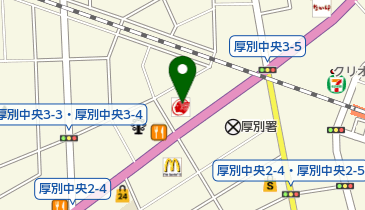 ニコニコレンタカー 厚別新札幌駅店の地図画像