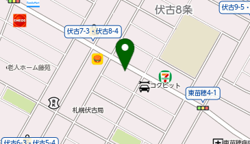 ニコニコレンタカー 札幌伏古七条店の地図画像