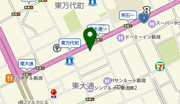 ニコニコレンタカー 新潟東大通店の地図画像