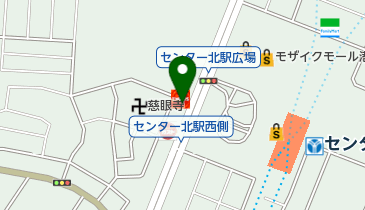 ニコニコレンタカー 横浜センター北駅店の地図画像