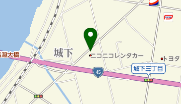 ニコニコレンタカー 八戸城下店の地図画像