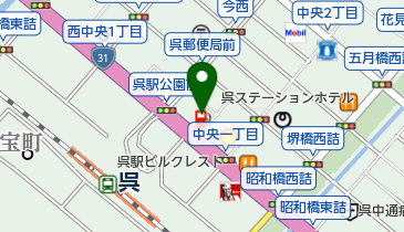 ニコニコレンタカー 呉駅前店の地図画像