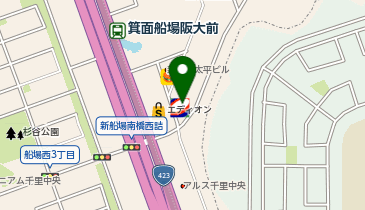 ニコニコレンタカー 箕面船場店の地図画像