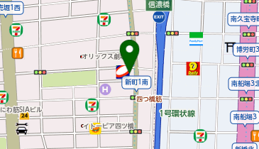 ニコニコレンタカー 大阪新町店の地図画像