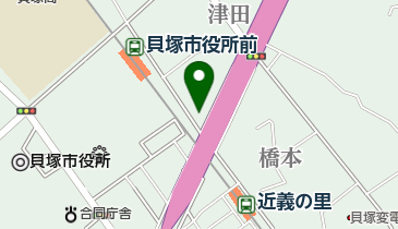 ニコニコレンタカー 貝塚市役所前駅店の地図画像