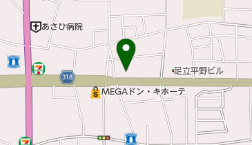 ニコニコレンタカー YH足立平野店の地図画像