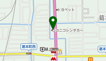 ニコニコレンタカー 橿原葛本店の地図画像
