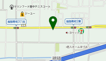 ニコニコレンタカー 豊中穂積店の地図画像